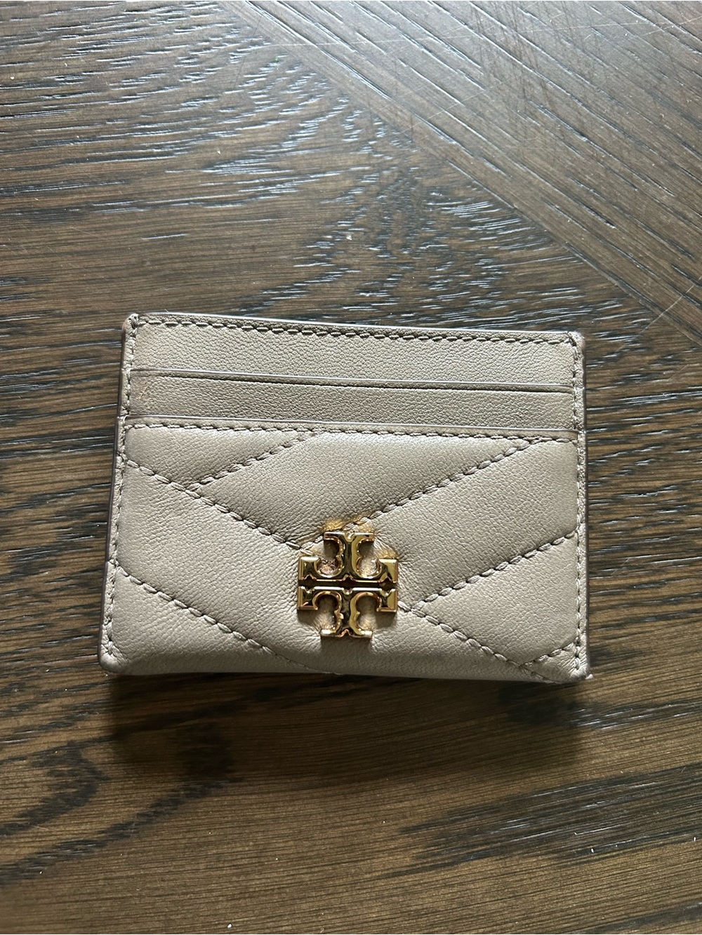 Tory Burch Kira Chevron Quilted Leather Card Holder EXCELLENT CONDITION - Picture 7 of 10